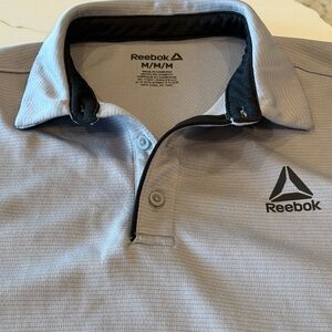 Reebok Men's Gray Polo Shirt Golf moisture wicking size medium
